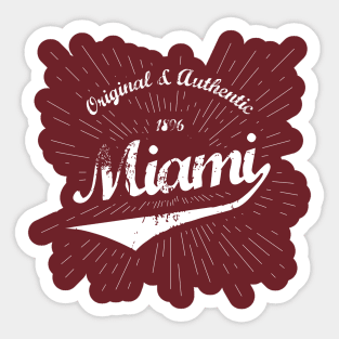 Original Miami City Shirt Sticker